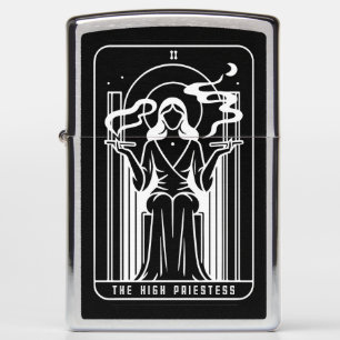 Hoge Tarotpriesteres Vrouwelijke Wiet Roken Occult