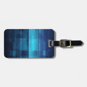 Hoge technologie digitale achtergrond bagagelabel (Voorkant horizontaal)