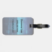 Hoge technologie digitale achtergrond bagagelabel (Achterkant horizontaal)