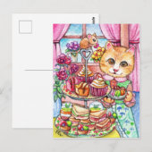 Hoge Thee Feest Briefkaart (Voorkant / Achterkant)