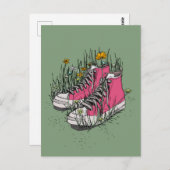 Hoge top  Sneakers Briefkaart (Voorkant / Achterkant)