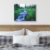 HOGE UINTAS WILDERNESS, UTAH. Stillwater Fork Canvas Afdruk (Insitu (Slaapkamer))