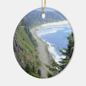 Hoge Uitzicht aan de kust van Oregon Keramisch Ornament (Links)