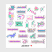 Hoge Vibe Custom-Cut Vinyl Sticker Sheet V1 NIEUW (Vel)