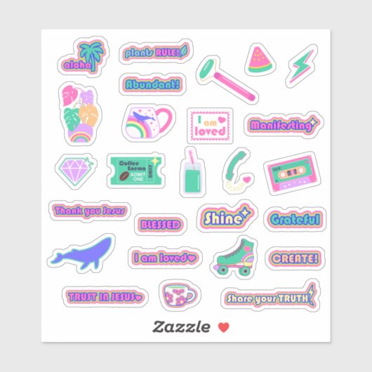 Hoge Vibe Custom-Cut Vinyl Sticker Sheet V1 NIEUW (Vel)