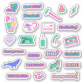 Hoge Vibe Custom-Cut Vinyl Sticker Sheet V1 NIEUW (Voorkant)