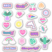 Hoge Vibe Custom-Cut Vinyl Sticker Sheet V2 NIEUW