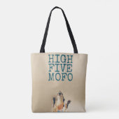 Hoge vijf overal draagtas (Achterkant)