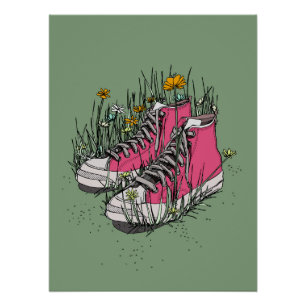 Hoge Vintage Sneakers Perfect Poster
