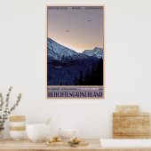 Hoge vliegdruk op Berchtesgaden Poster (Keuken)