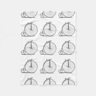 Hoge Wieler Fiets Penny Farthing Fleece Deken