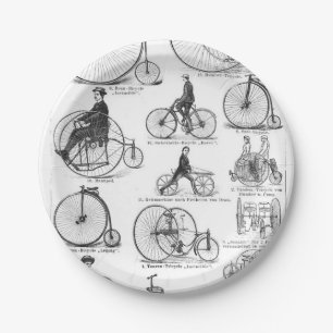 Hoge Wieler Fiets Penny Farthing Papieren Bordje