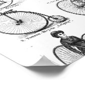 hoge wieler fiets penny farthing poster (Hoek)
