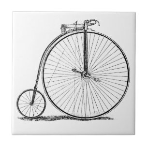 Hoge Wieler Fiets Penny Farthing Tegeltje