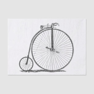 Hoge Wieler Fiets Penny Farthing Tissuepapier