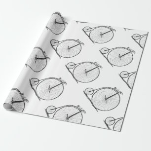 Hoge Wielerfiets Penny Farthing Cadeaupapier