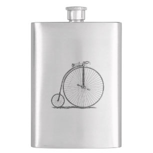 Hoge Wielerfiets Penny Farthing Heupfles