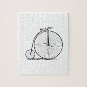 Hoge Wielerfiets Penny Farthing Legpuzzel