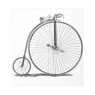 Hoge Wielerfiets Penny Farthing Notitieblok