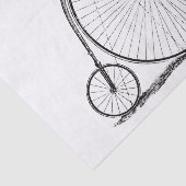 Hoge Wielerfiets Penny Farthing Tissuepapier (Detail)