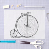 Hoge Wielerfiets Penny Farthing Tissuepapier (Craft)