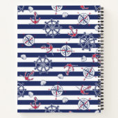 Hoge Zeilschip Spiraal Notebook Notitieboek (Achterkant)