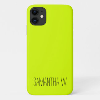 Hoge zichtbaarheid Neon Yellow iPhone 11 Hoesje