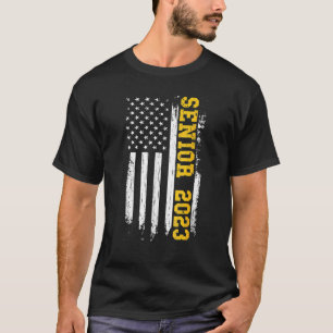 Hoger 2023 Amerikaans Afstuderen van de Amerikaans T-shirt