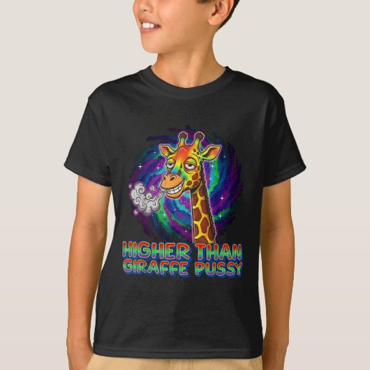 Hoger dan giraffe t-shirt (Voorkant)