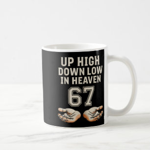 Hoger en Lager In de Hemel 67 Handen Meme 6 7 Zes Koffiemok