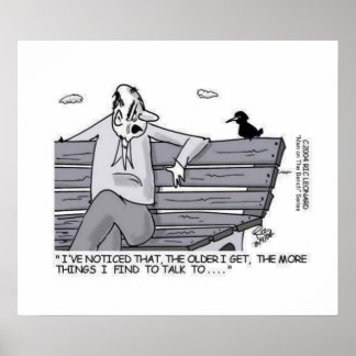 Hoger op de Park Bench Poster