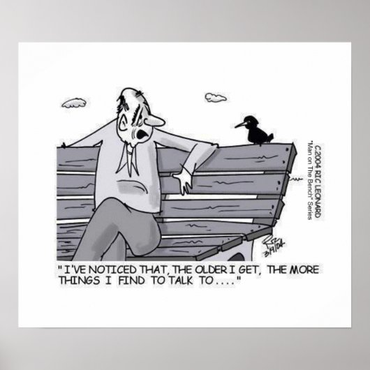 Hoger op de Park Bench Poster (Voorkant)