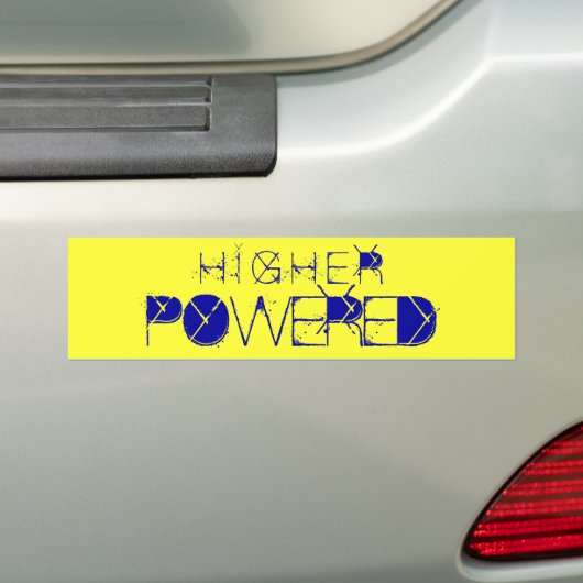 HOGER POWERED BUMPERSTICKER (Op auto)