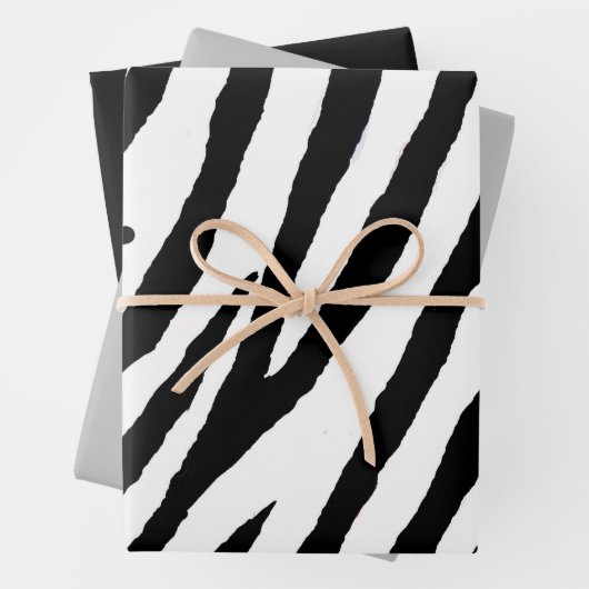 Hoger riem - Zwart en wit ontwerp Inpakpapier Vel (In situ)