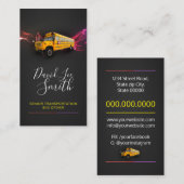 Hoger vervoer/buschauffeur visitekaartje (Voorkant / Achterkant)