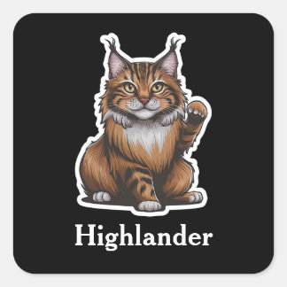 Hoger Vierkante Sticker