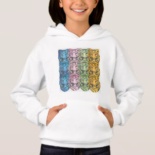 Hoger waterverf patroon Hoodie