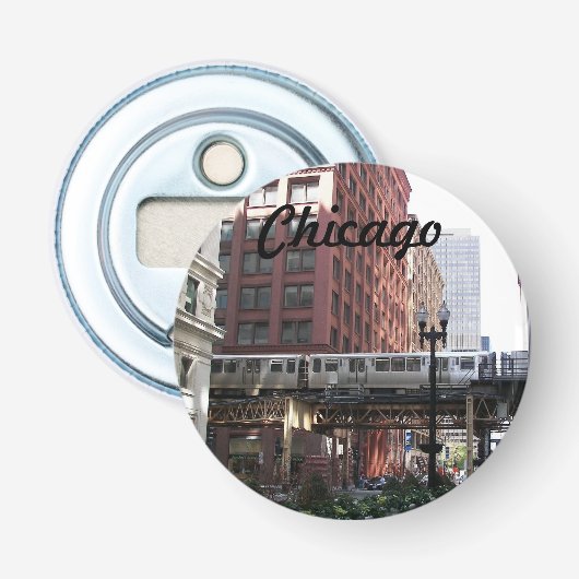 Hogere boorgang in Chicago Button Flesopener (Voorkant)