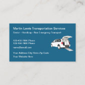 Hogere Handicap Non-Emergency Transport Visitekaartje (Voorkant)