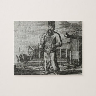 Hogere heffing door ambtenaren, illustratie legpuzzel