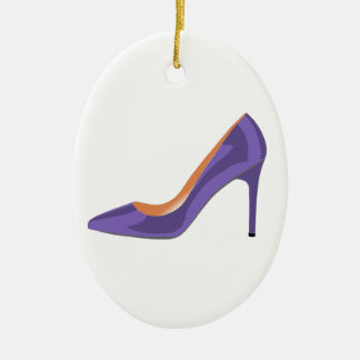Hogere hiel in Ultra Violet Keramisch Ornament