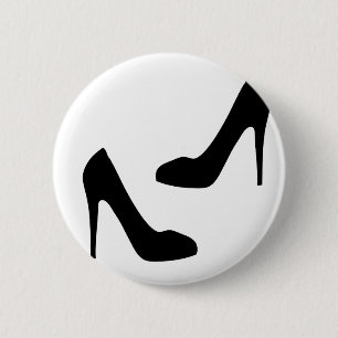 Hogere hiel-schoenen voor vrouwen in Silhouette Ronde Button 5,7 Cm