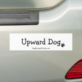 Hogere hond bumpersticker (Op auto)