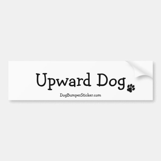 Hogere hond bumpersticker (Voorkant)