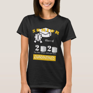 Hogere klasse van 2020 Quarantine Afstuderen T-Shi T-shirt