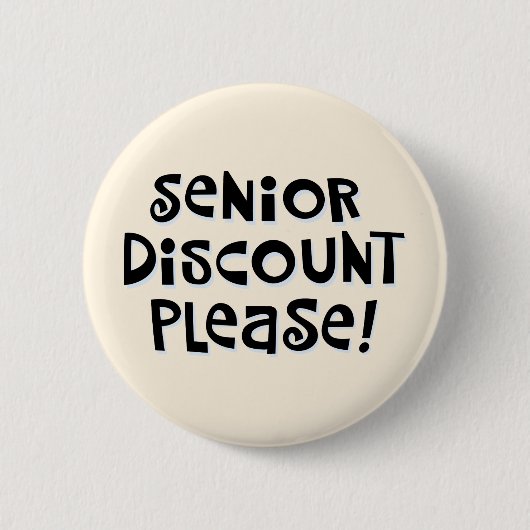"Hogere korting alsjeblieft!" Ronde Button 5,7 Cm (Voorkant)