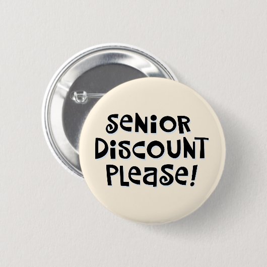 "Hogere korting alsjeblieft!" Ronde Button 5,7 Cm (Voorkant /achterkant)