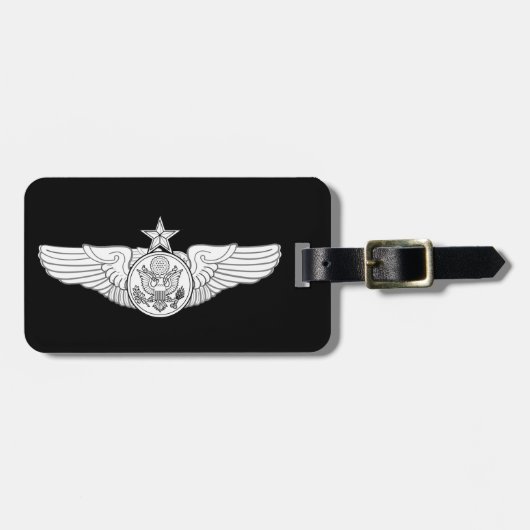Hogere opgenomen vleugelvliegtuigen van USAF Bagagelabel (Voorkant horizontaal)