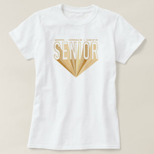 Hogere Radierende Brieven van de Schets van het Go T-shirt