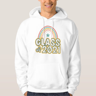Hogere Rainbow-klasse Retro Boho van 2021 Hoodie
